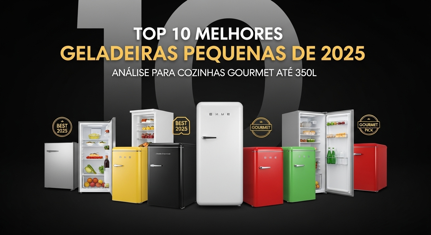 Top 10 Melhores Geladeiras Pequenas de 2025 (Análise para Cozinhas Gourmet)